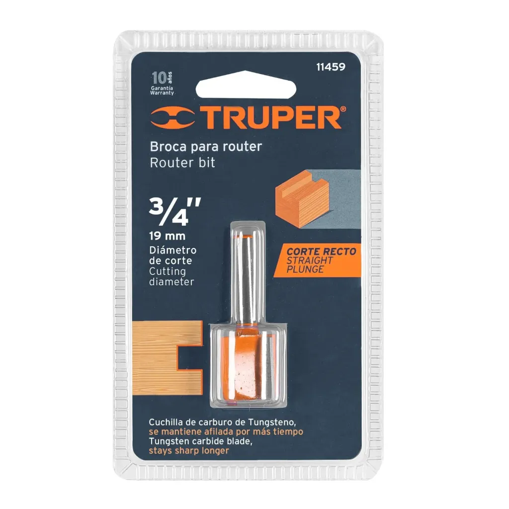 BROCA PARA ROUTER TRUPER 3/8